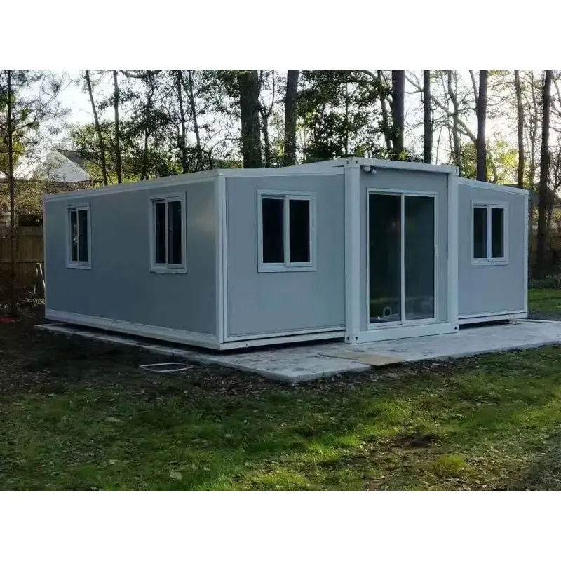 Dvojkrídlový rozšíriteľný prefabrikovaný dom Dvojkrídlový rozšíriteľný prefabrikovaný dom